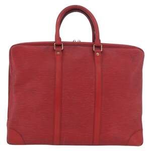 Louis Vuitton Epi Porte Documents Voyage Business Bag Red